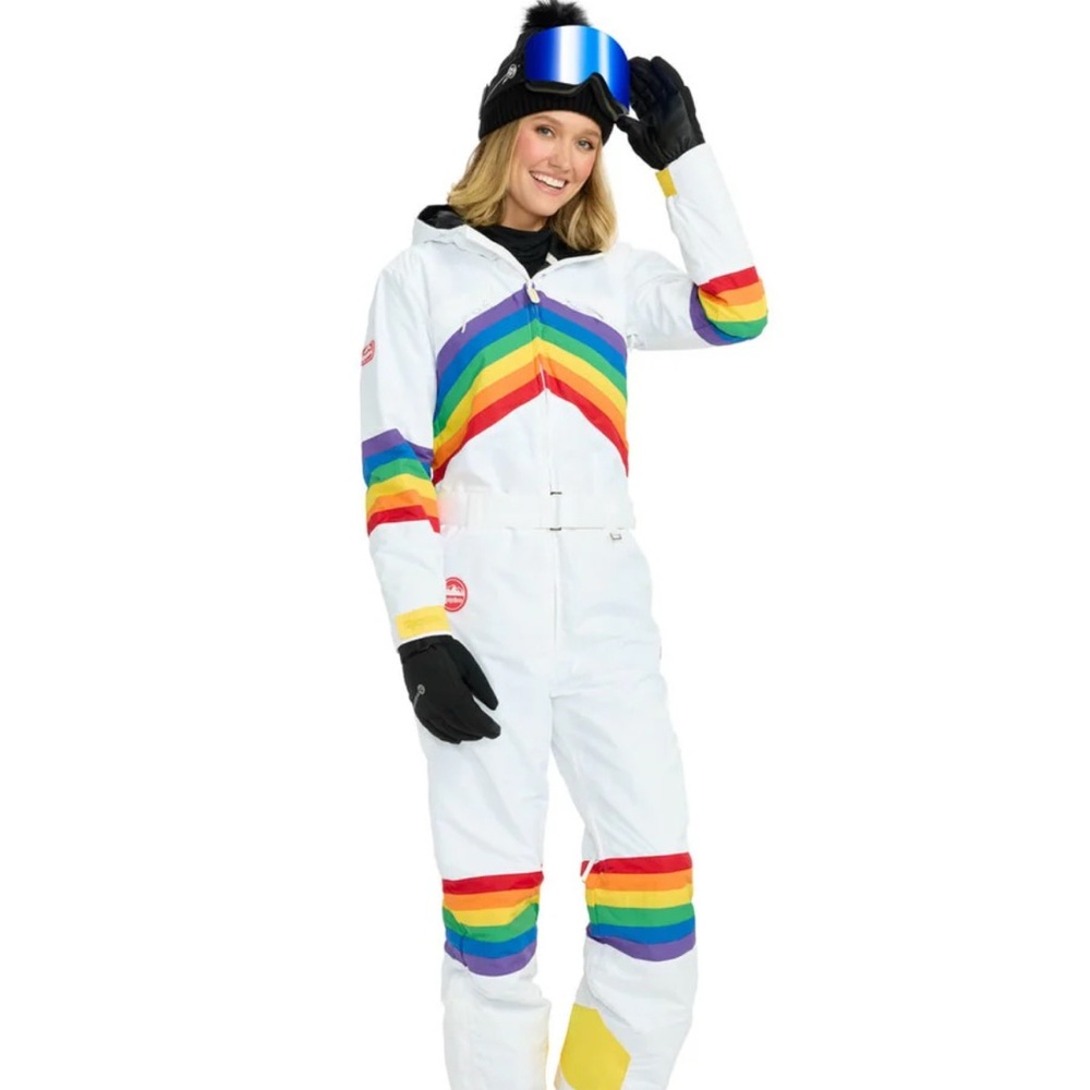 Tipsy Elves Rainbow Snowsuit NWT